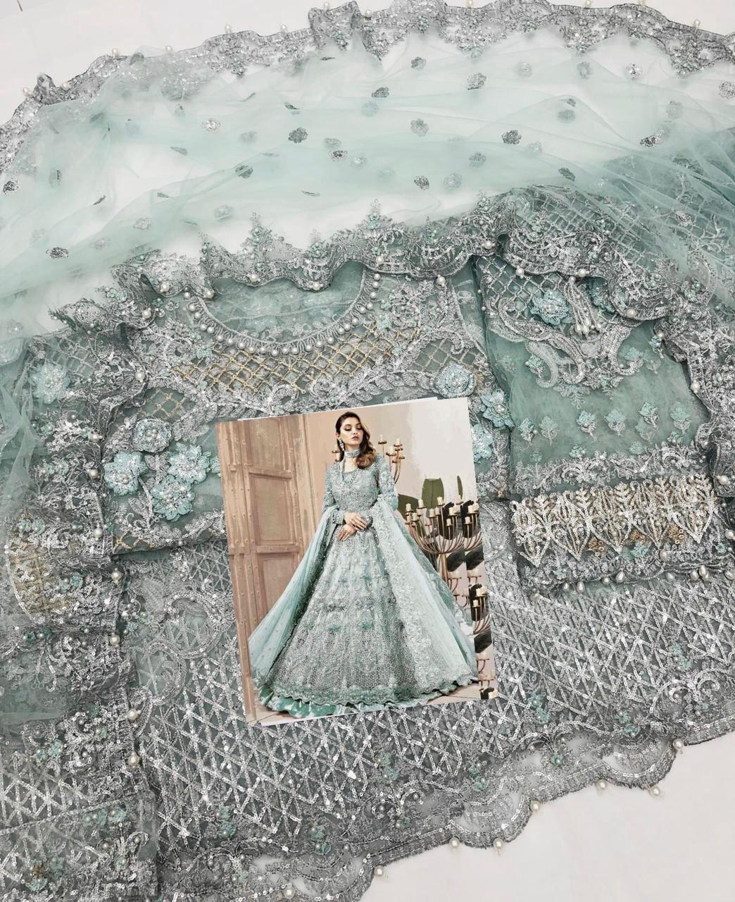 MARIA B bridal maxi  long frock we