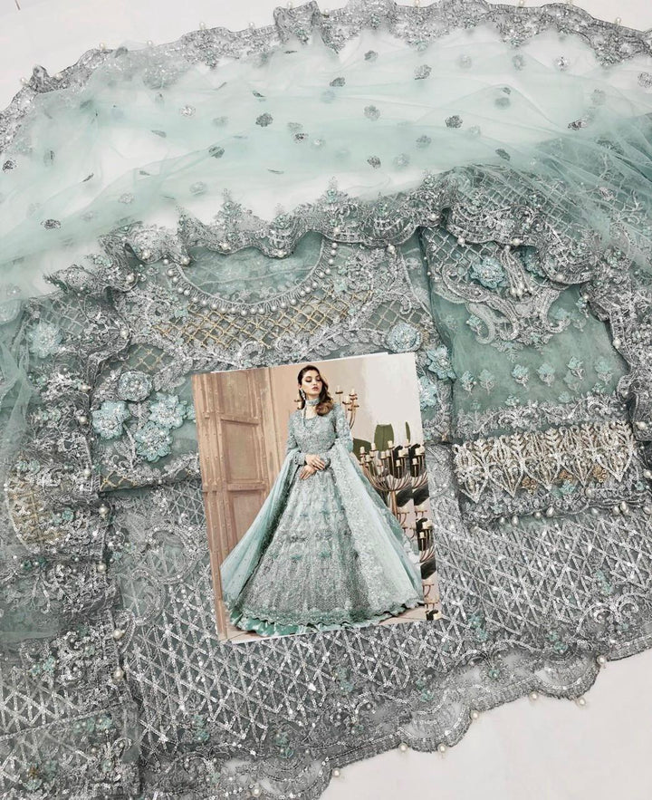 MARIA B bridal maxi  long frock we